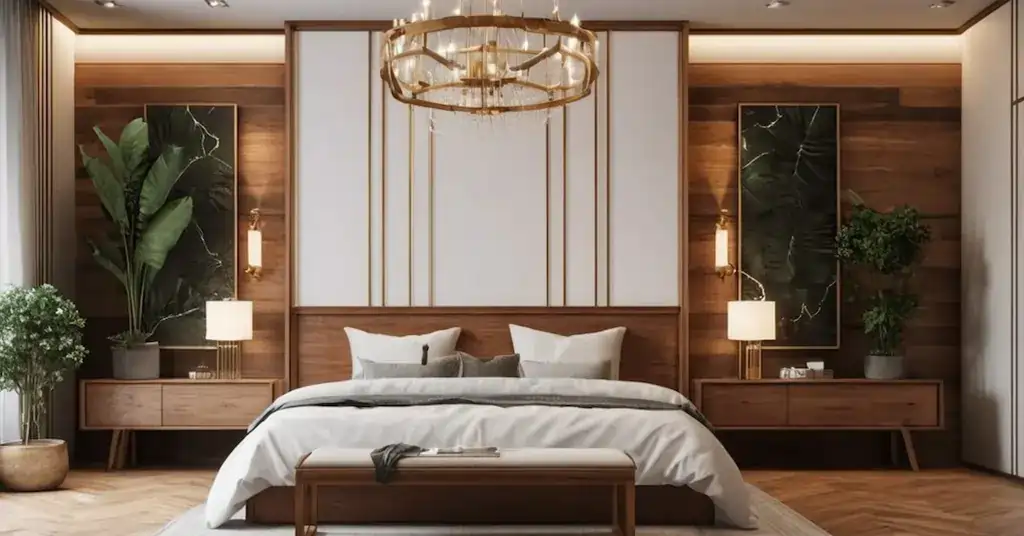 Deco Bilik Pengantin Simple Penggunaan Elemen Kayu