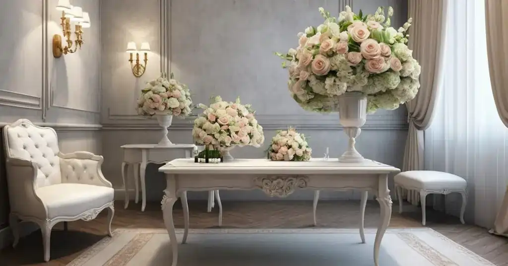 Deco Bilik Pengantin Simple Susunan Bunga Segar