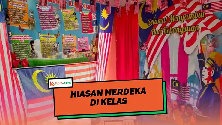 Hiasan Merdeka di Kelas