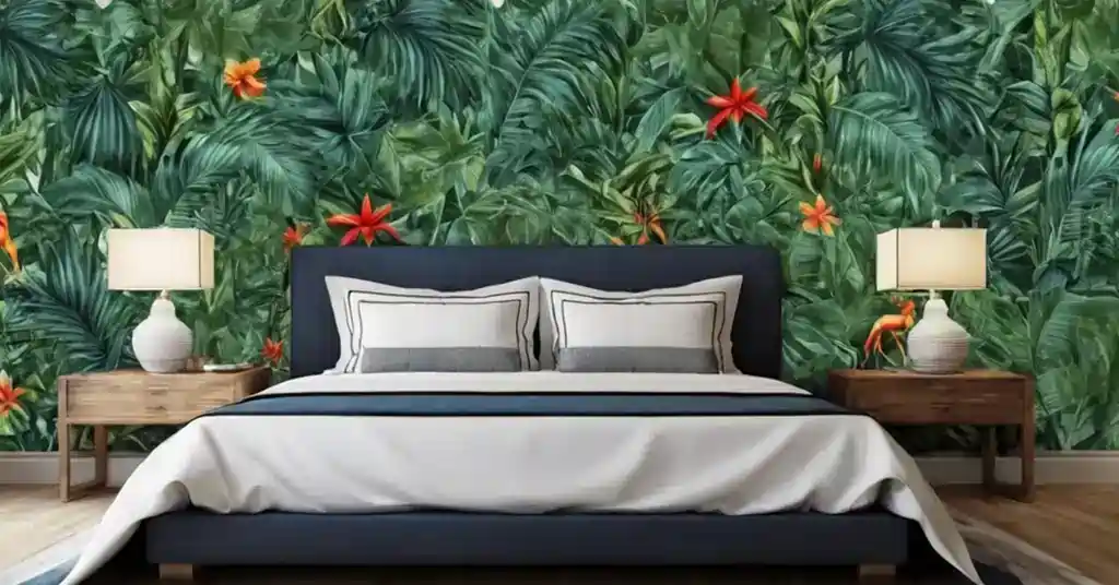 Idea Wallpaper Bilik Tidur Lelaki Motif Tropika