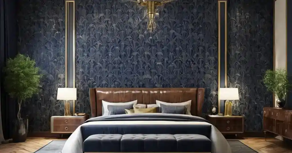 Idea Wallpaper Bilik Tidur Lelaki Tema Gaya Art Deco