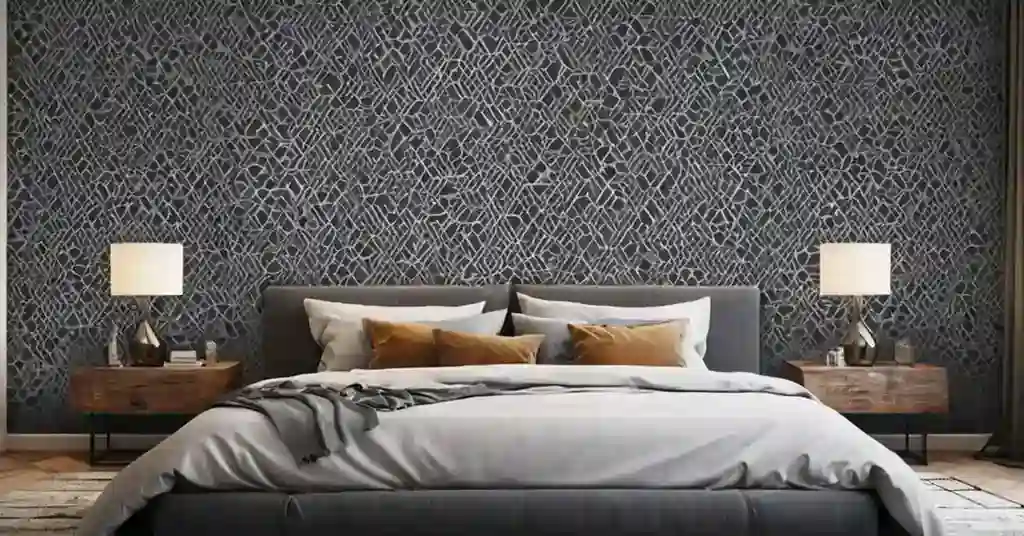 Idea Wallpaper Bilik Tidur Lelaki Tema Geometrik