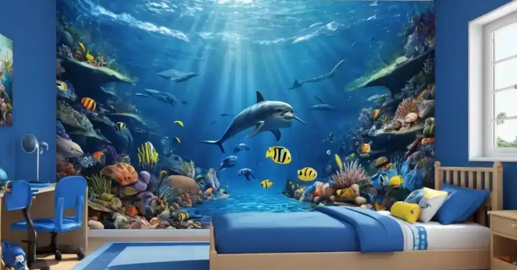 Idea Wallpaper Bilik Tidur Lelaki Tema Lautan