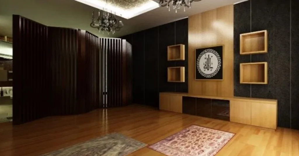 Kayu Elegan dan Dekorasi Lampu