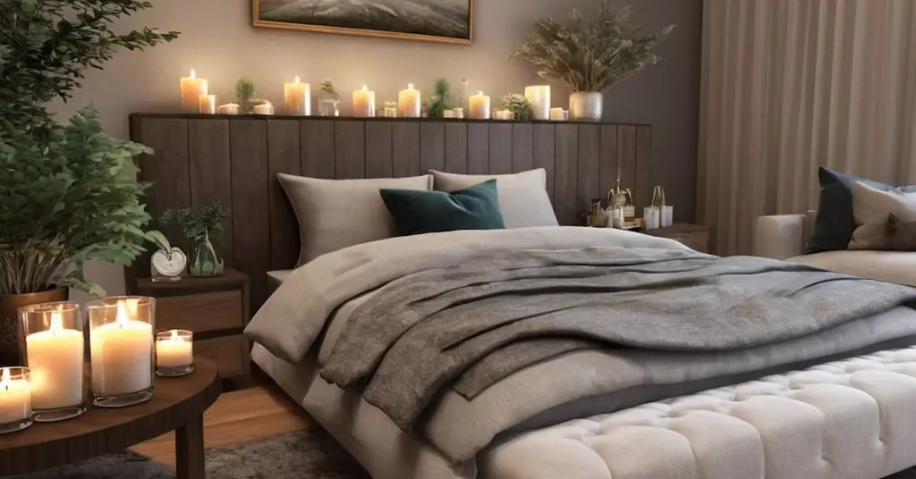 Penggunaan Lilin Aromaterapi untuk Ketenangan Hiasan Bilik Tidur Suami Isteri