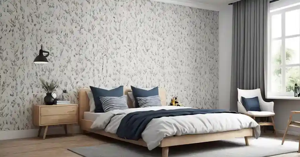 Wallpaper Bilik Tidur Lelaki Motif Kesederhanaan Scandinavia