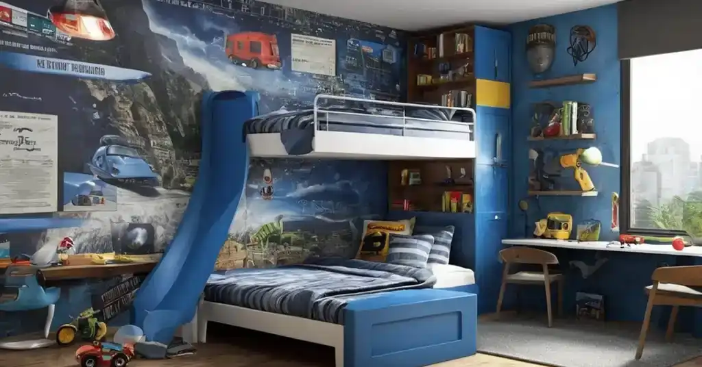 Wallpaper Bilik Tidur Lelaki Tema Konsep Loft