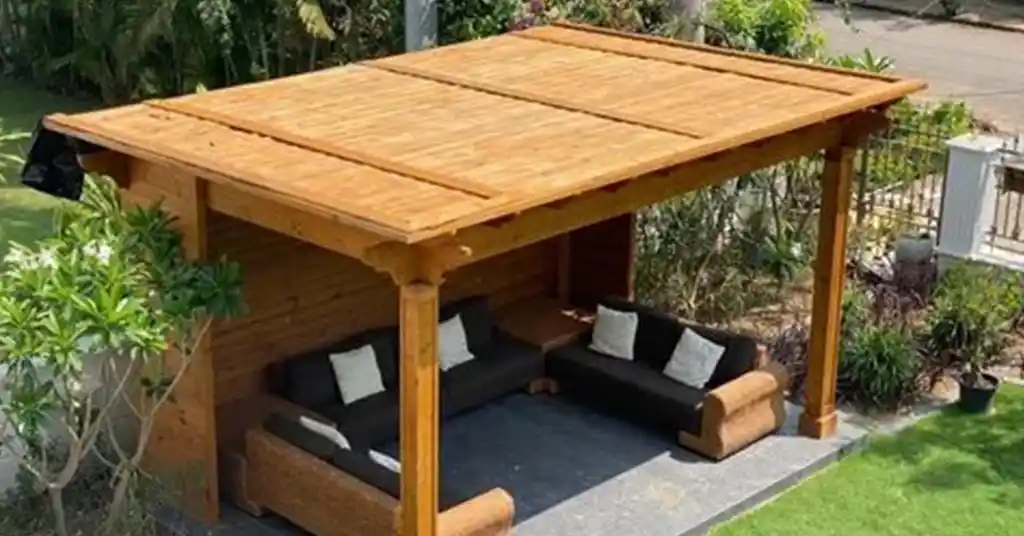 Harga Gazebo Kayu Jati di Malaysia