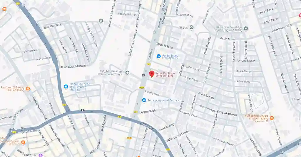 Lokasi Kedai Cat Boon Seng SDN BHD