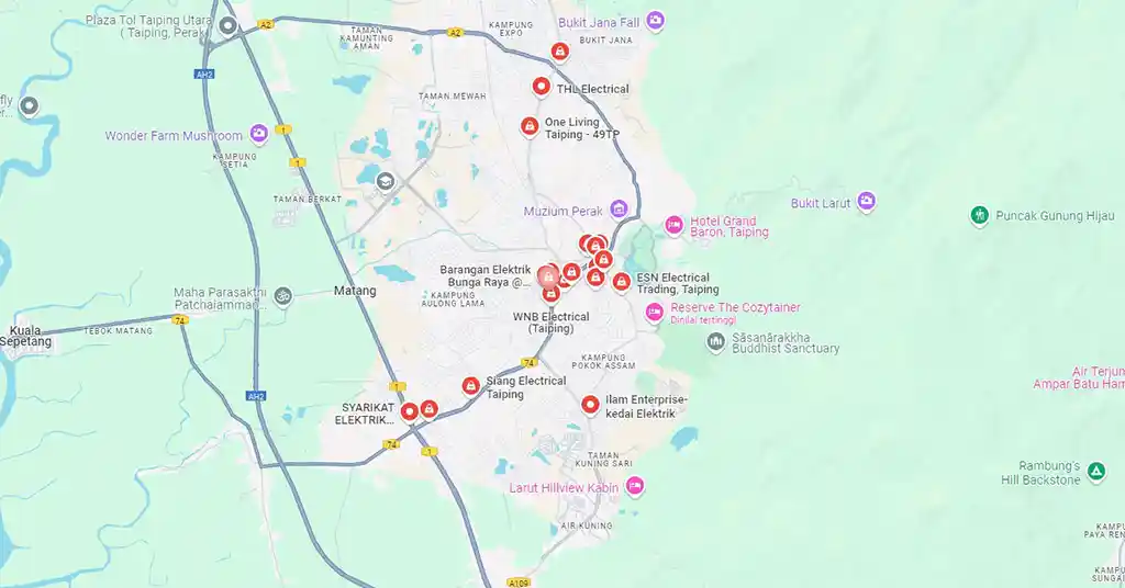 Senarai Kedai Elektrik Taiping