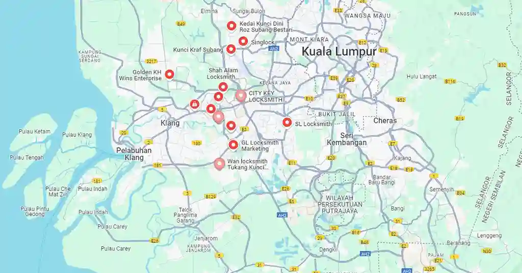 Senarai Kedai Kunci Shah Alam