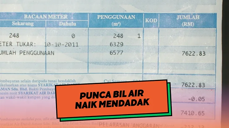 Punca Bil Air Naik Mendadak