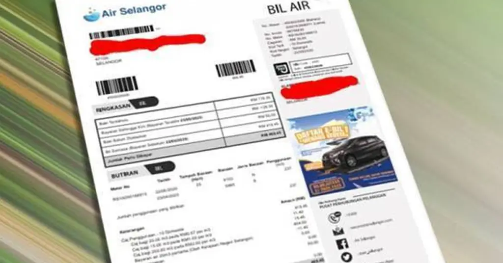 Tempoh Masa dan Pengaktifan Akaun Baru Bil Air