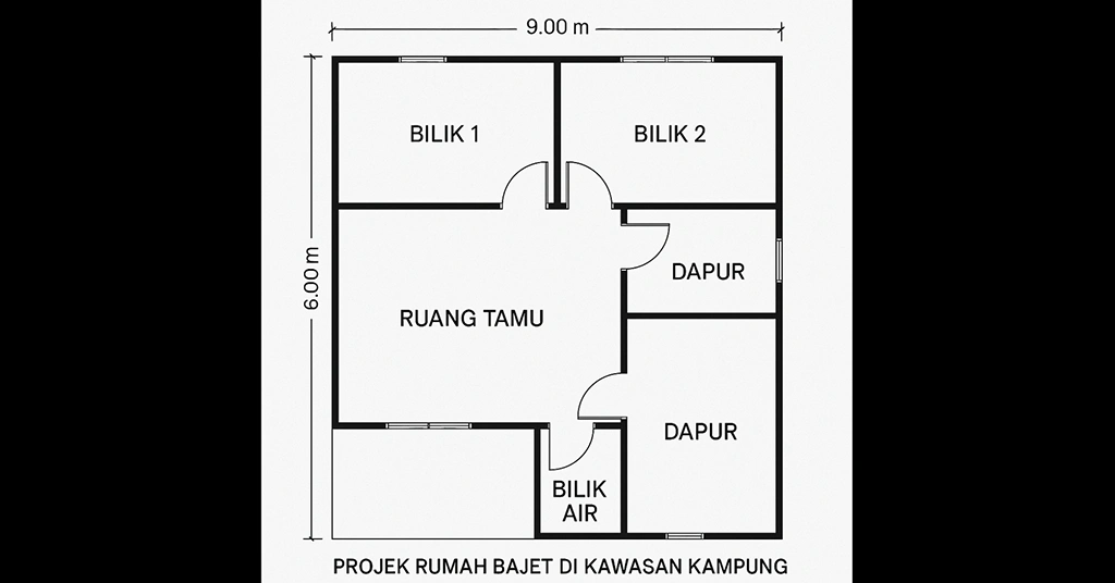 Projek Rumah Bajet di Kawasan Kampung