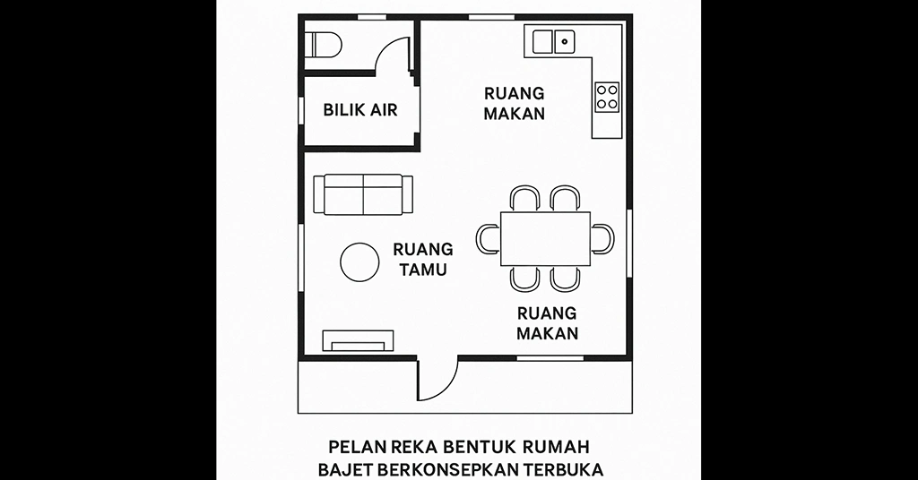 Reka Bentuk Rumah Berkonsepkan Terbuka