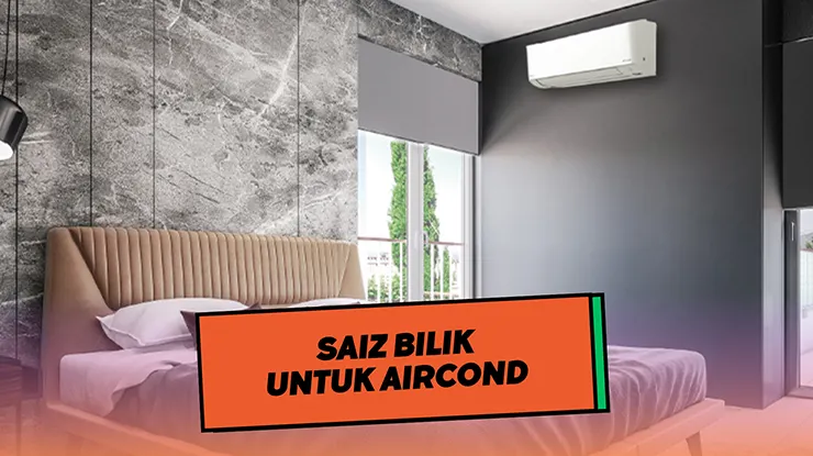 Saiz Bilik untuk Aircond