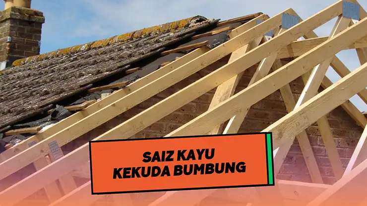 Saiz Kayu Kekuda Bumbung